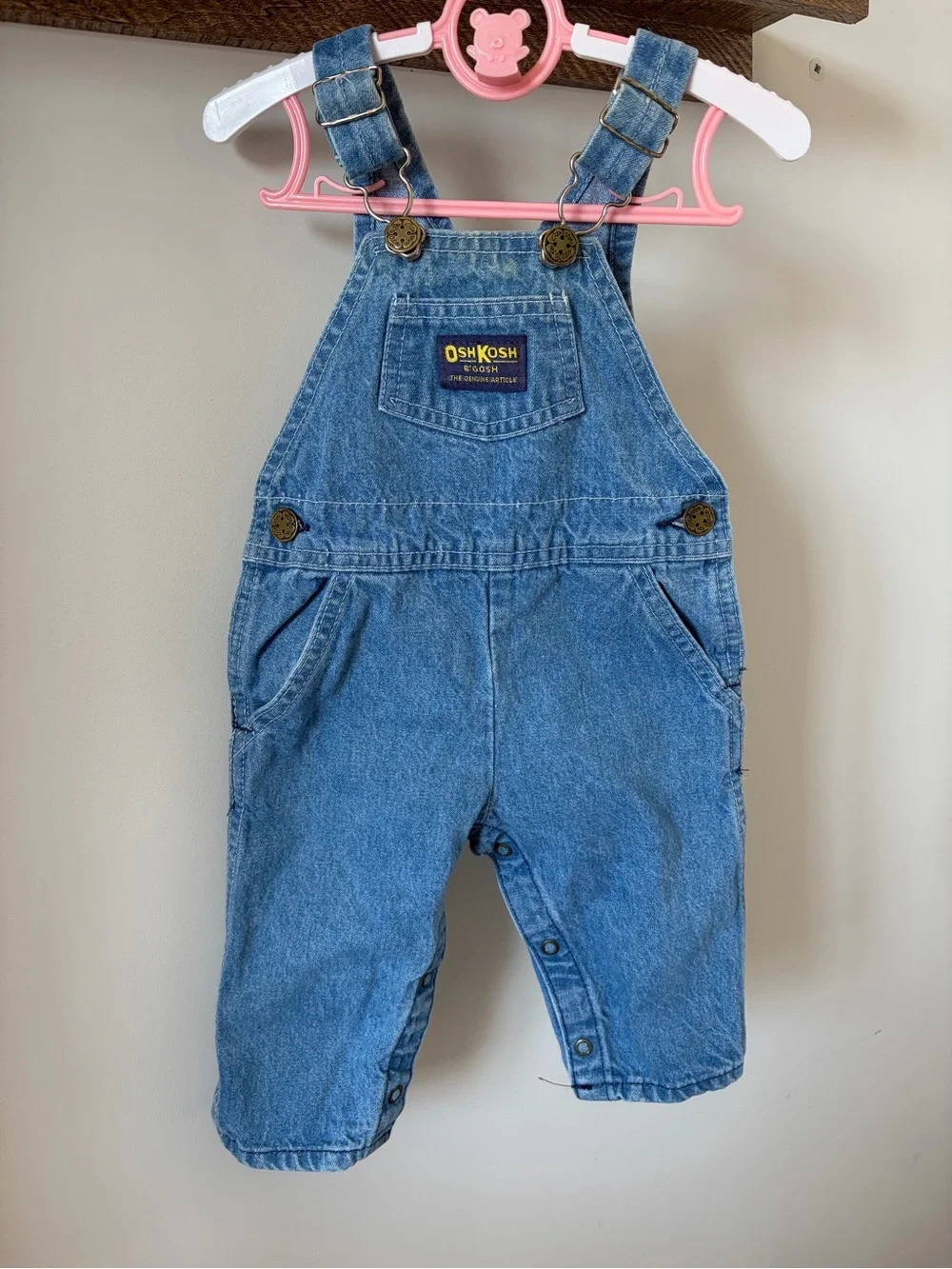 Vintage Oshkosh denim overalls 6-9 mo